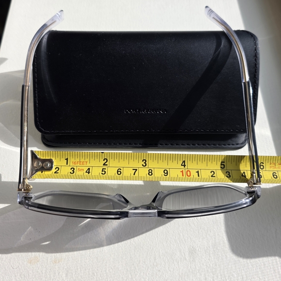 Dolce & Gabbana Black Leather Eyewear Case